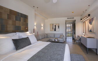 Hotel Amira Luxory Resort - junior suita bočný výhľad na more - letecký zájazd CK Turancar - Kréta, Adelianos Kampos