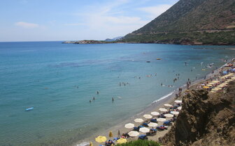 Hotel Manos Palace - pláž - letecký zájazd CK Turancar - Kréta, Bali