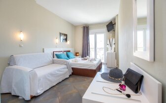 Aparthotel Aldebaran - dvojlôžkové štúdio s prístelkou - autobusový zájazd CK Turancar - Grécko, Thasos, Limenaria Aparthotel Aldebaran - dvojlôžkové štúdio s prístelkou - autobusový zájazd CK Turancar - Grécko, Thasos, Limenaria