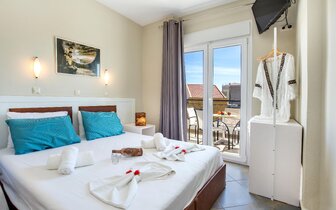 Aparthotel Aldebaran - dvojlôžkové štúdio s prístelkou - autobusový zájazd CK Turancar - Grécko, Thasos, Limenaria Aparthotel Aldebaran - dvojlôžkové štúdio s prístelkou - autobusový zájazd CK Turancar - Grécko, Thasos, Limenaria