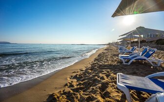 Hotel Arina Beach - pláž - letecký zájazd CK Turancar-Kréta, Agia Marina
