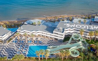 Hotel Arina Beach - tobogány -letecký zájazd CK Turancar-Kréta, Agia Marina