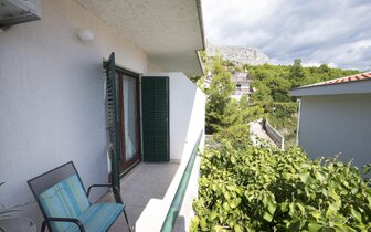 Vila Ivica - balkón - autobusový zájazd CK Turancar - Chorvátsko - Omiš (Duće)