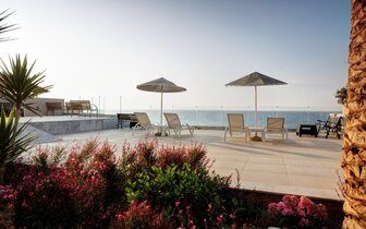 Hotel Archipelagos Residence - terasa - letecký zájazd CK Turancar - Kréta, Rethymno