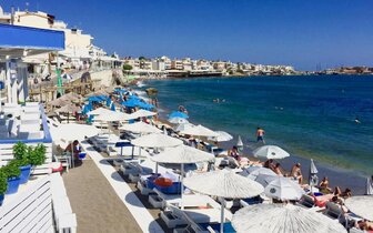 Hotel Prinos apartments - pláž - letecký zájazd CK Turancar - Kréta, Hersonissos