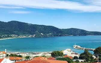 Apartmánový dom Vergina - výhľad - autobusový zájazd CK Turancar - Grécko, Thasos, Skala Potamias Apartmánový dom Vergina - výhľad - autobusový zájazd CK Turancar - Grécko, Thasos, Skala Potamias