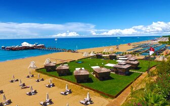 Von Resort Golden Coast - pláž - letecký zájazd CK Turancar - Turecko, Colakli