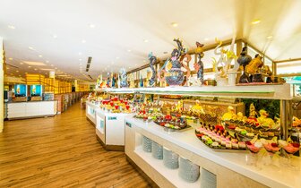 Vonresort Golden Beach - bufetové stoly - letecký zájazd CK Turancar - Turecko, Colakli