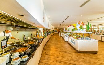 Vonresort Golden Beach - bufetové stoly - letecký zájazd CK Turancar - Turecko, Colakli