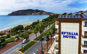Eftalia Downtown Hotel - pláž - letecký zájazd CK Turancar - Turecko, Alanya
