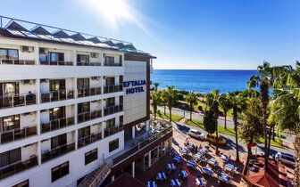 Eftalia Downtown Hotel - pláž - letecký zájazd CK Turancar - Turecko, Alanya