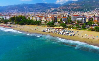 Eftalia Downtown - pláž - letecký zájazd CK Turancar - Turecko, Alanya