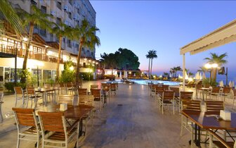 Anitas Beach - terasa - letecký zájazd CK Turancar - Turecko, Konakli