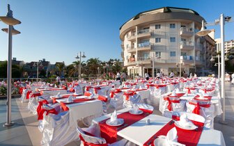 Side Sun Hotel - vonkajšie sedenie - letecký zájazd CK Turancar - Turecko, Kumköy