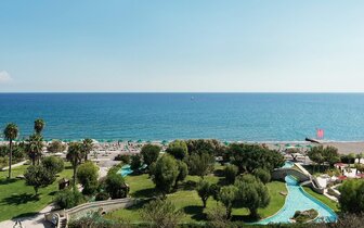 Hotel Esperos Palace - pláž - letecký zájazd CK Turancar - Faliraki, Rodos Hotel Esperos Palace - pláž - letecký zájazd CK Turancar - Faliraki, Rodos