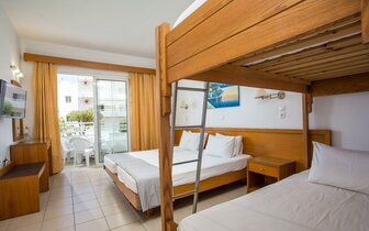 Hotel Tsampika - rodinná izba - letecký zájazd CK Turancar - Faliraki, Rodos Hotel Tsampika - rodinná izba - letecký zájazd CK Turancar - Faliraki, Rodos