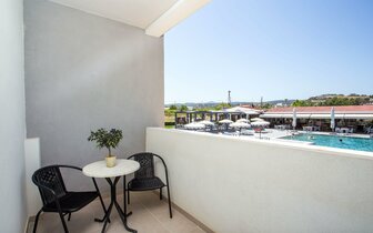 Hotel Tsampika - výhľad z izby- letecký zájazd CK Turancar - Faliraki, Rodos Hotel Tsampika - výhľad z izby- letecký zájazd CK Turancar - Faliraki, Rodos