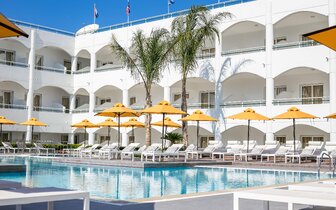 Hotel Esperos Palace - pláž - letecký zájazd CK Turancar (Rodos, Faliraki)