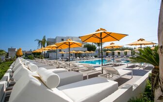 Hotel Orion - okolo bazéna - letecký zájazd CK Turancar (Rodos, Faliraki)