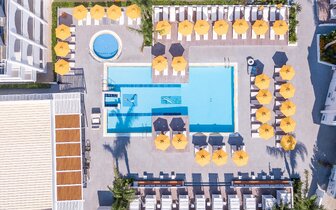 Hotel Orion - letecký záber - letecký zájazd CK Turancar (Rodos, Faliraki)