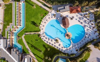 Hotel Kresten Palace - letecký pohľad - letecký zájazd CK Turancar - Faliraki, Rodos
