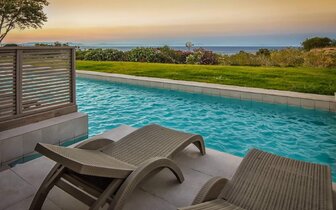 Hotel Kresten Palace - terasa DELUXE - letecký zájazd CK Turancar - Faliraki, Rodos