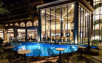 Hotel Kresten Palace - terasa - letecký zájazd CK Turancar - Faliraki, Rodos