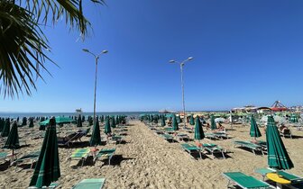 Hotel Horizont - pláž - letecký zájazd CK Turancar - Albánsko, Durres