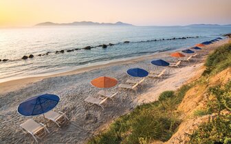 Kouros Palace hotel -  pláž - letecky zájazd CK Turancar - Kos, Mastichari