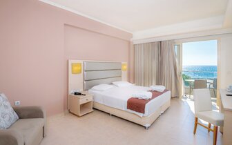 Kouros Palace hotel - izba štandard výhľad more - letecky zájazd CK Turancar - Kos, Mastichari