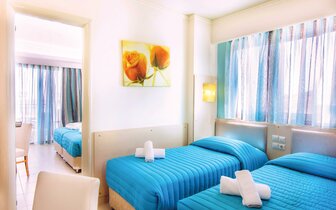 Kouros Palace hotel - rodinná izba - letecky zájazd CK Turancar - Kos, Mastichari