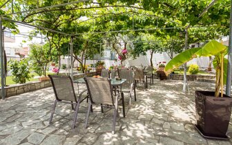 Apartmány Ianos -záhrada - autobusový zájazd CK Turancar - Grécko, Thasos, Potos Apartmány Ianos -záhrada - autobusový zájazd CK Turancar - Grécko, Thasos, Potos