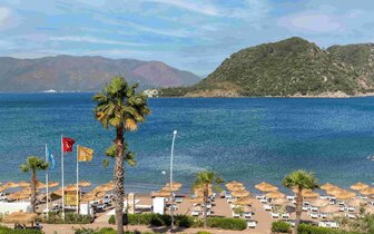 Marti La Perla - pláž - letecký zájazd CK Turancar - Turecko, Marmaris