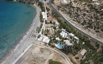 Avra Palm Hotel - letecký záber- letecký zájazd CK Turancar - Kréta, Koutsounari