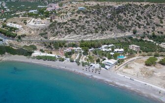 Avra Palm Hotel - letecký záber- letecký zájazd CK Turancar - Kréta, Koutsounari