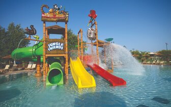 Akti Coast Club - detský bazén so šmýkalkami - letecky zájazd CK Turancar - Marmari, Kos