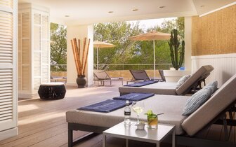 Blue Mar Boutique - terasa na slnenie - letecký zájazd CK Turancar - Malorka Camp de Mar