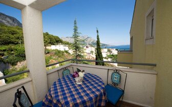 Apartmány Neda - výhľad - autobusový zájazd CK Turancar - Omiš, Duče