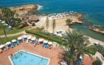 Cynthiana Beach Hotel - pláž - letecký zájazd CK Turancar - Cyprus, Paphos