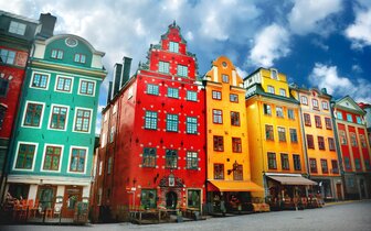 CK Turancar, letecký poznávací zájazd, Škandinávia,Švédsko, Štokholm, meštianske domy