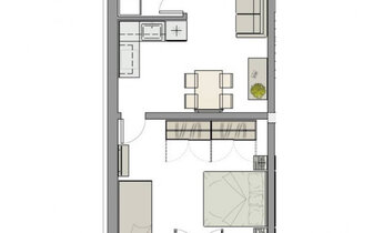 Apartmány Gianna, typ B1 po rekonštrukcii, letovisko Bibione, dovolenka v Taliansku CK TURANCAR