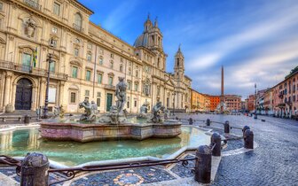 CK Turancar, Letecký poznávací zájazd, Taliansko, Predvianočná atmosféra v Ríme, Berniniho Fontána štyroch riek