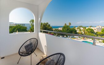 Hotel Happy Days - výhľad z izby - letecký zájazd CK Turancar - Theologos, Rodos