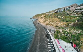 Kos Michelangelo Resort@Spa - pláž - letecky zájazd CK Turancar - Agios Fokas, Kos 