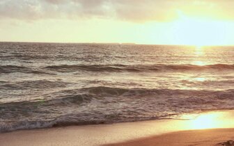 Hotel White Rock of Kos - večerný pohľad na more a pláž - letecky zájazd CK Turancar - Kefalos, Kos
