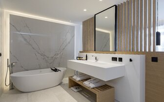 Hotel D´Andrea Lagoon - kúpelňa v izbe SUPERIOR - letecky zájazd CK Turancar - Marmari, Kos