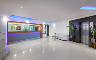 Hotel Oceanis Park - recepcia - letecký zájazd CK Turancar - Ixia, Rodos Hotel Oceanis Park - recepcia - letecký zájazd CK Turancar - Ixia, Rodos