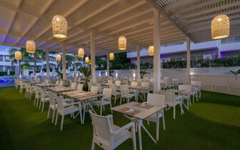 Hotel Oceanis Park - reštaurácia - letecký zájazd CK Turancar - Ixia, Rodos Hotel Oceanis Park - reštaurácia - letecký zájazd CK Turancar - Ixia, Rodos