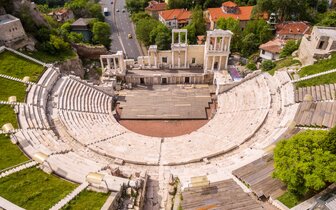CK Turancar, poznávacie zájazdy autobusom, Bulharský okruh, Plovdiv, rímsky amfiteáter
