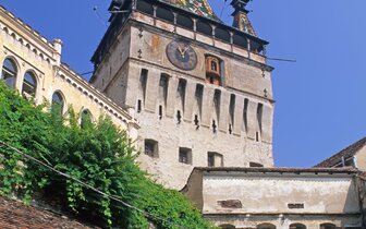 CK Turancar, autobusový poznávací zájazd, Rumunsko - Sedmohradsko a Transylvánia, Sighisoara, orloj CK Turancar, autobusový poznávací zájazd, Rumunsko - Sedmohradsko a Transylvánia, Sighisoara, orloj